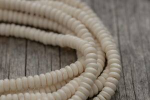 *Bone button type beads