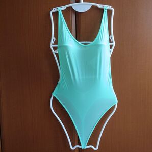 wicked weasel シースルーミストペパーミントグリーンワンピース水着