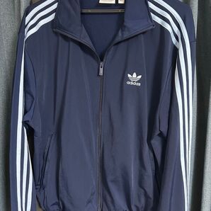 adidas トラックジャケット 紺 Mサイズ ストリート y2k ノームコア
