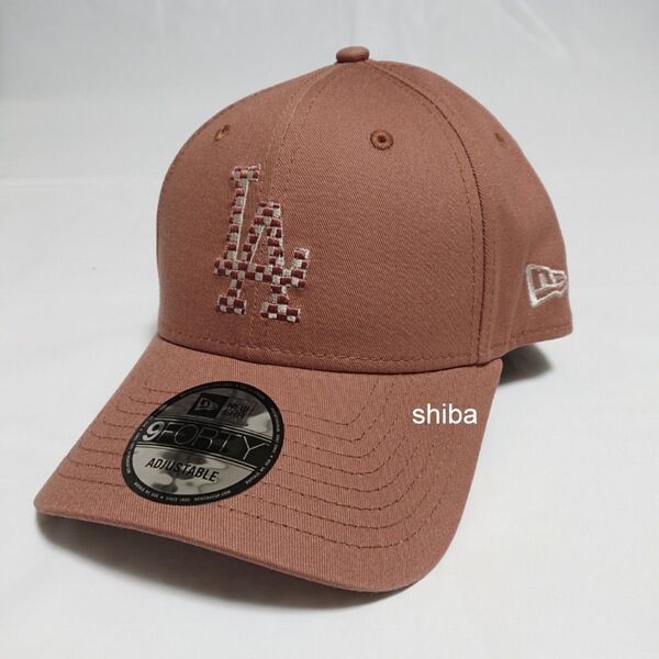 NEW ERA ニューエラ 正規品 ロサンゼルス ドジャース LA キャップ 帽子 オレンジ ブラウン MLB ユニセックス 大谷
