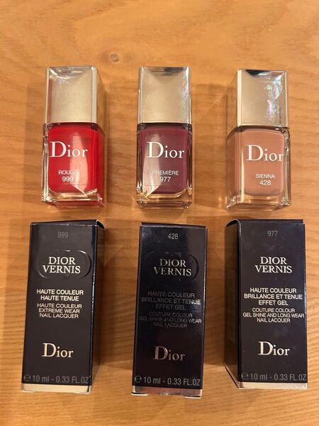 Dior ヴェルニ ネイルカラー マニキュア 10mL 3色セット 箱付き