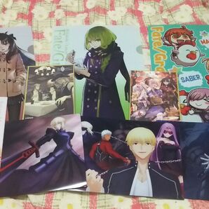 ローソン FateGrandOrder Fatestaynight クリアファイル 色紙 9点