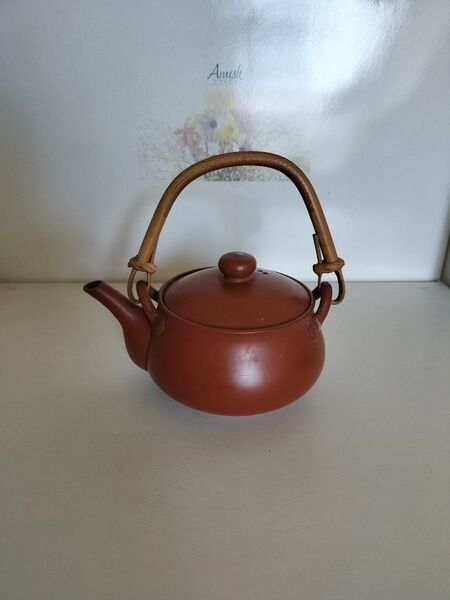 急須 陶器 籐 朱泥 煎茶道具 茶器 茶道具