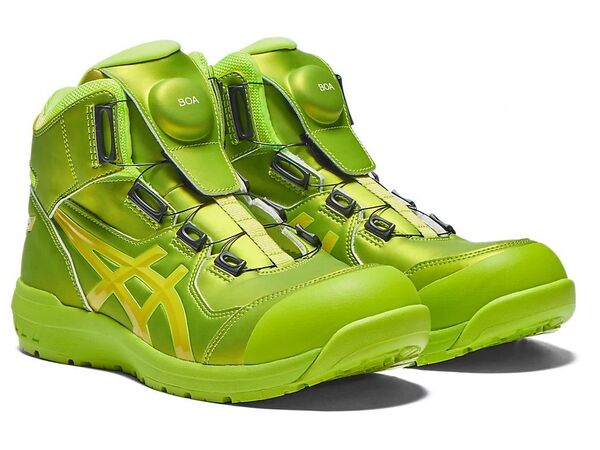 送料無料 26.0cm アシックス 安全靴 ウィンジョブ CP304 BOA GLEAM ネオンライム オンライン限定 限定