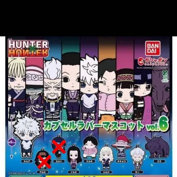 HANTER×HANTER★カプセルラバーマスコットvol.6【7種セット】