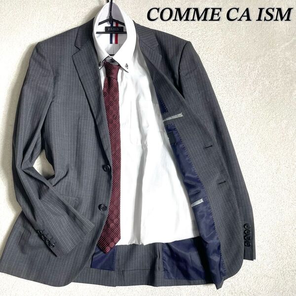 極美品 COMME CA ISM/コムサイズム テーラードジャケット メンズ 春用 夏用 ビジネス スーツ