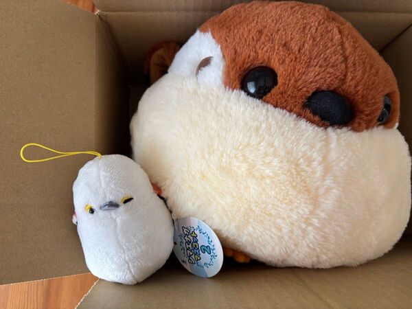 ふくふくシマエナガ おともだち BIGぬいぐるみ ちゅんすけ シマエナガマスコット2 ウインク ぬいぐるみ マスコット