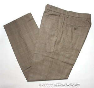 DOCKERS ドッカーズ スラックス パンツ ブラウン チェック柄 サイズ W32 / L32 ストレートフィット 新品 AB0442