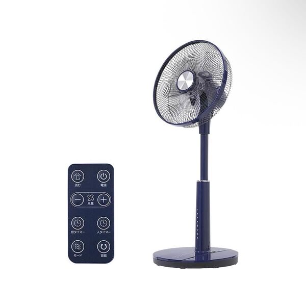 【未使用・ネイビー】おおたけ DCモーター扇風機 GF-DC325FR-NV リモコン付 静音 節電