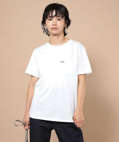 A.P.C. アーペーセー#S/S T-SHIRT POCKET_emb JPS 半袖Tシャツ