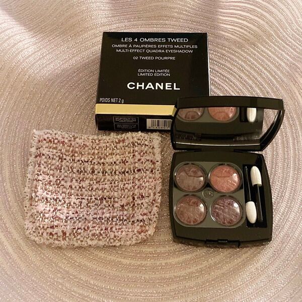 CHANEL シャネル アイシャドウ レ キャトル オンブル ツイード#02 ツイード プールプル