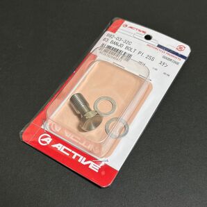 ACTIVE ステンレス バンジョーボルト 992-03-32C #3 P1.25 シングル グッドリッジ 2輪 バイク
