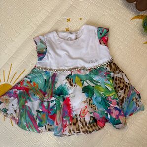 LOLA ASHLEY ベビー服 ノースリーブワンピース 6M