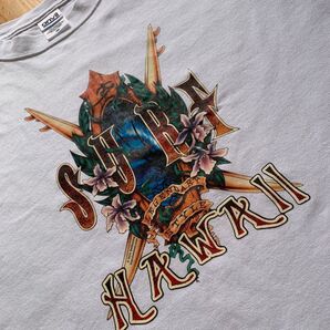 Tシャツ anvil SURF HAWAIIプリント柄 Mサイズ 半袖プリントTシャツ