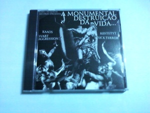 送料込 VA/A Monumental Destruicao Da Vida☆Riistetyt Sick Terror Kaaos Svart Aggression