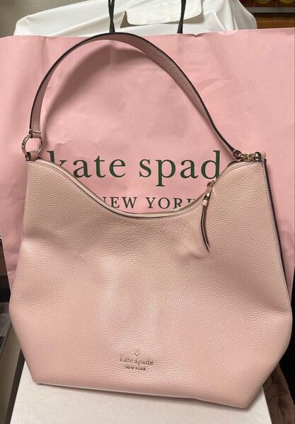 kate spade new york ケイトスペード レザー 2way トートバッグ ショルダーバッグ ピンク 数回使用