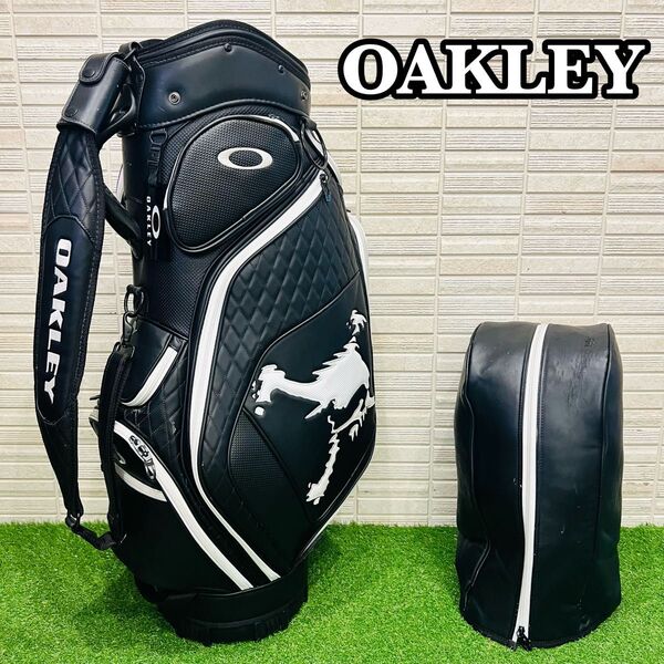 OAKLEY オークリー キャディバッグ キャディバック ゴルフバッグ カート式 ゴルフ GOLF 本格派 高級 ビッグロゴ