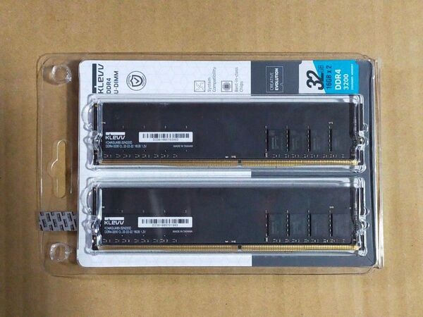 KLEVV デスクトップPC用 メモリ DDR4 3200Mhz PC4-25600 16GB x 2枚 32GB
