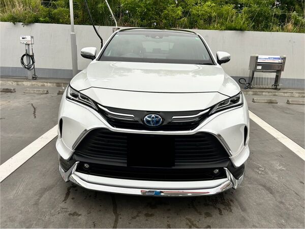 ハリアー 80系 モデリスタ フロントスポイラー(LED付き)割れあり