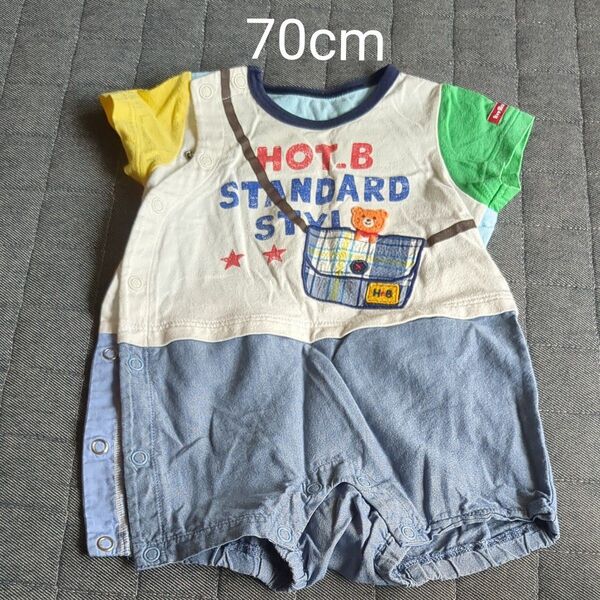 ホットビスケッツ ロンパース 70cm