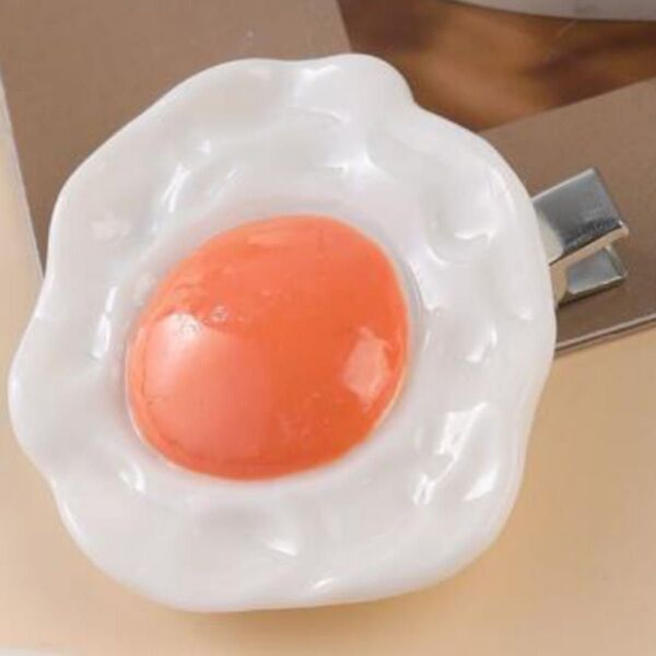 目玉焼きデザイン ヘアピン ヘアクリップ 前髪クリップ