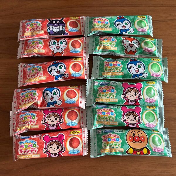 アンパンマン ペロペロキャンディ コーラ6本、メロンソーダ6本 賞味期限2025年11月