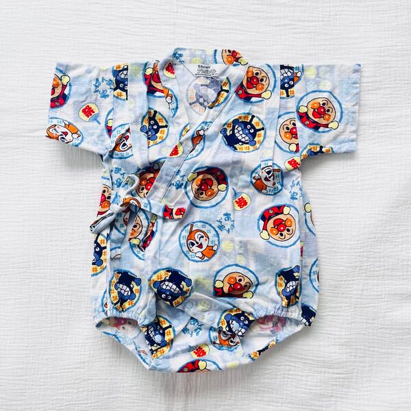 【美品】アンパンマン ロンパース 甚平 (80)