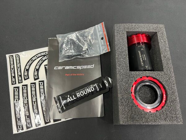 セラミックスピード CERAMICSPEED t47 sram dub スタンダード 未使用 レッド ボトムブラケット bb
