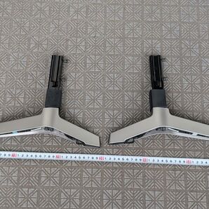 SHARP AQUOS LC-52XL20 スタンド 美品 クアトロンプロ テレビ台 脚 左右の2個セット ネジ付き シルバー