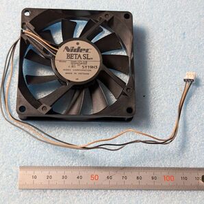 Nidec 冷却ファン D08R-12TL 01B 12V 0.08A プラズマテレビ BDレコ等の取外品 薄型 15mm 清掃済