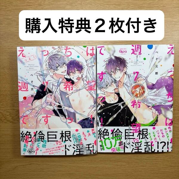 BL漫画 3冊 ぺそ太郎 購入特典2枚 穴があったら挿入したい 漫画セット