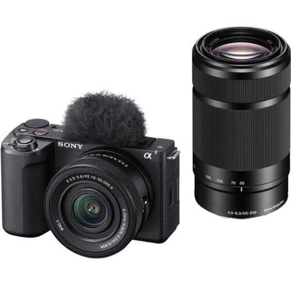 【新品未開封】【保証付き】SONY ソニー VLOGCAM デジタル一眼カメラ ZV-E10M2X-B ダブルズームレンズキット