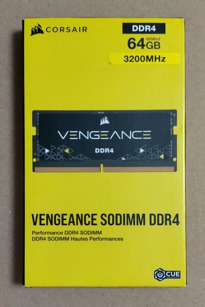 CORSAIR VENGEANCE ノートPCメモリ DDR4 3200MHz 32GB 2枚 計64GB