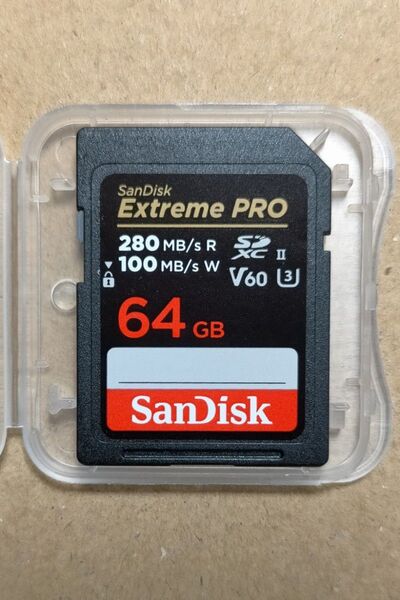 SanDisk Extreme Pro UHS-II V60 SDXCカード 64GB SDSDXEP-64