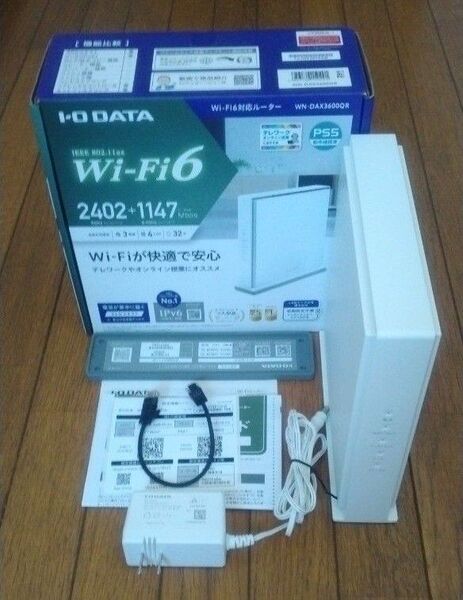 I-O DATA Wi-Fi 6 無線LANルーター WN-DAX3600QR