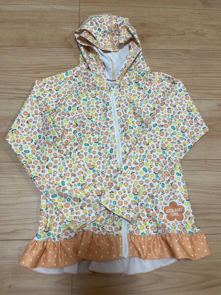 ★200円オフクーポン使用可能★ UZULAND GIRL 花柄 ラッシュガード 120センチ