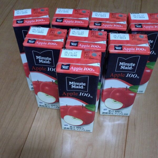 Minute Maid Apple 100% アップルジュース 200ml 8パック まとめ売り