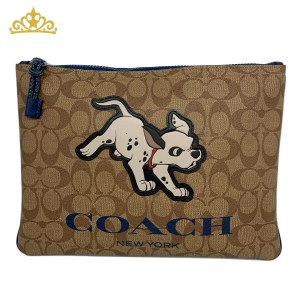 COACH × DISNEY クラッチバッグ コーチ 101匹わんちゃん コラボ セカンドバッグ ポーチ