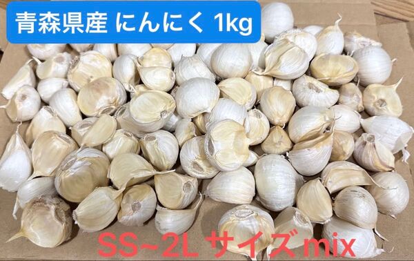令和7年度 青森県産 福地ホワイト ニンニク バラ 1キロ
