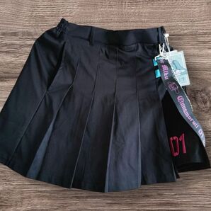 初音ミク スカート キュロット グログランテープ シナモロール サンリオ 黒 M
