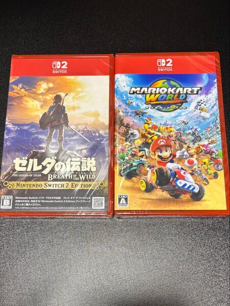 Switch2 ゼルダの伝説 ブレスオブザワイルド + マリオカート 2本セット