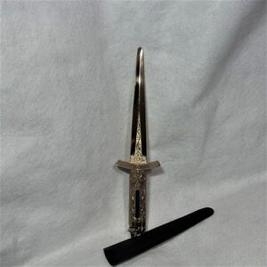 【美品】金色ペーパーナイフ付きライター(充填式)