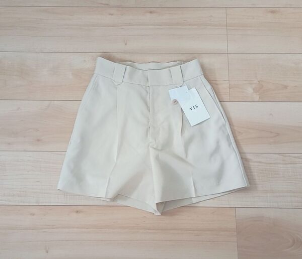 (新品未使用タグ付) VIS ハーフパンツワンタックショートパンツ (洗える)