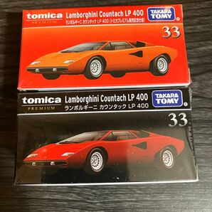 【新品未開封】トミカ トミカプレミアム 33 ランボルギーニ カウンタック LP400 通常&発売記念仕様 2台セット