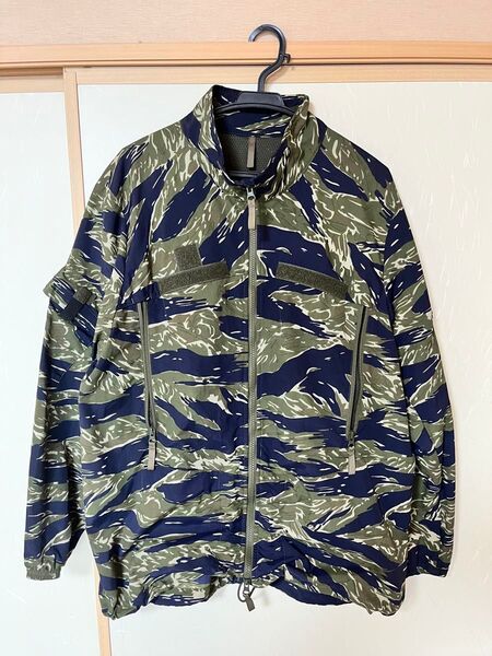 HOUSTON LEVEL4 JACKET ナイロン カモフラ ダブルジップ ミリタリー系 タイガーカモ ジャケット ブルゾン