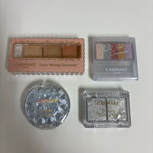 CANMAKE キャンメイク コンシーラー ハイライター フェイスカラー アイシャドウ 4点セット