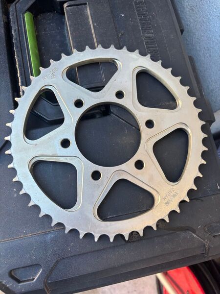 SUNSTAR TW200 リアスプロケット アルミスプロケ 428-45T シャンパンゴールド