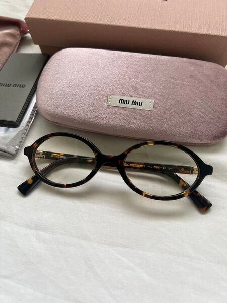 miumiu オーバル サングラス メガネ【SMU04z】ミュウミュウメガネ リガード サングラスmiumiu