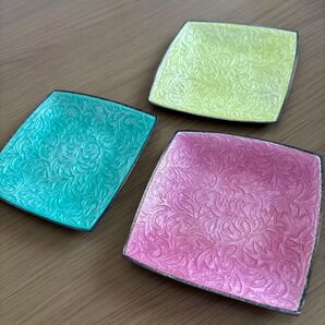 新品未使用 小皿3枚セット パステルカラー