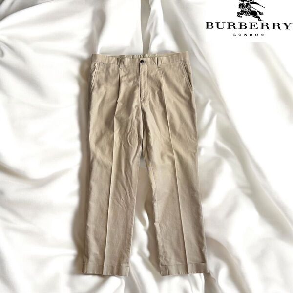 Burberry バーバリー ノバチェック タックパンツ チノパン 三陽商会 チノパン スラックス